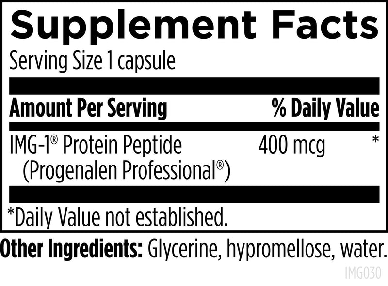 Progenalen Pro Peptide (30 Capsules) Supplement Facts
