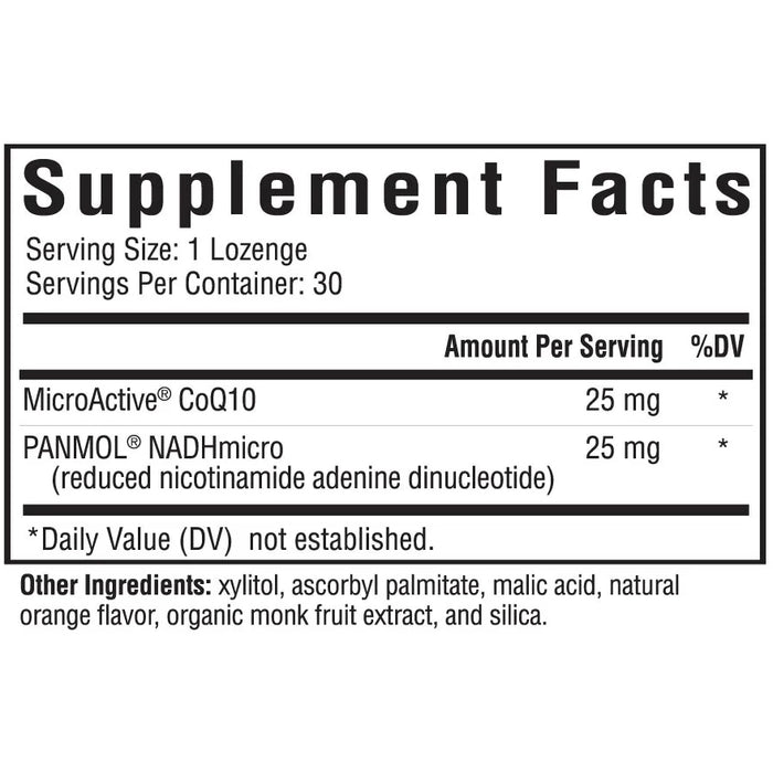 Energy Nutrients (Formerly NADH + CoQ10) (30 Lozenges)