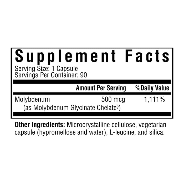 Molybdenum 500 (90 Capsules)