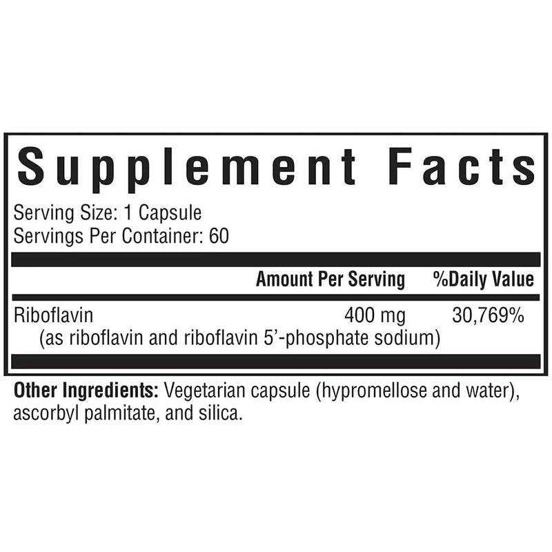 Riboflavin (60 Capsules)
