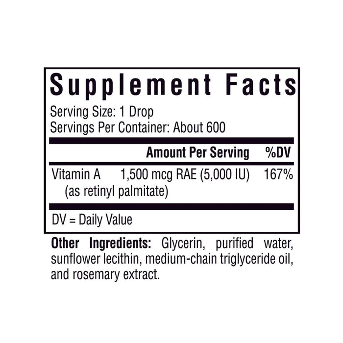 Vitamin A Drops (1 Ounce Liquid)-Vitamins & Supplements-Seeking Health-Pine Street Clinic