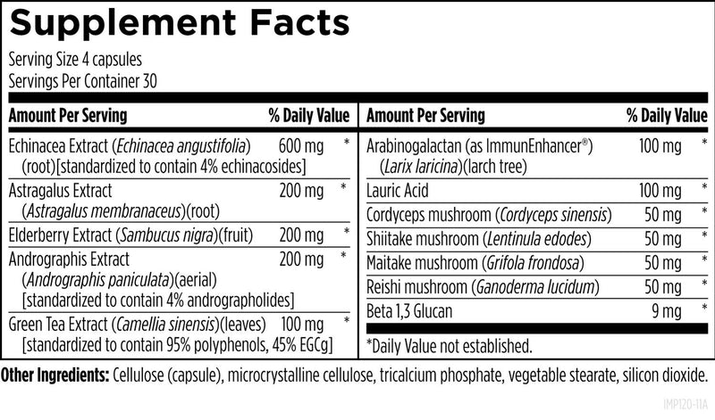 Immunitone Plus (90 Capsules) Supplement Facts