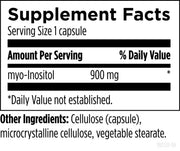 Inositol (120 Capsules) Supplement Facts