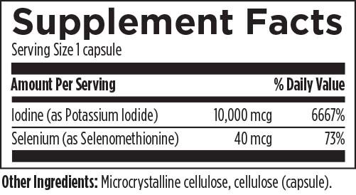 Iodine Synergy (120 Capsules) Supplement Facts