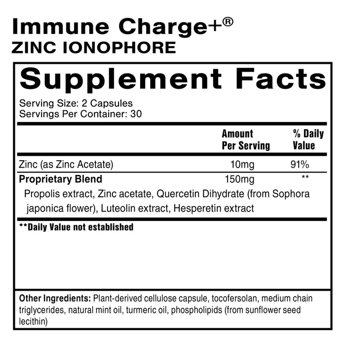 Immune Charge+ Zinc Ionophore (60 Capsules)