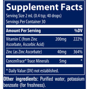 Vitamin C + Ionic Zinc (2 Fluid Ounces)