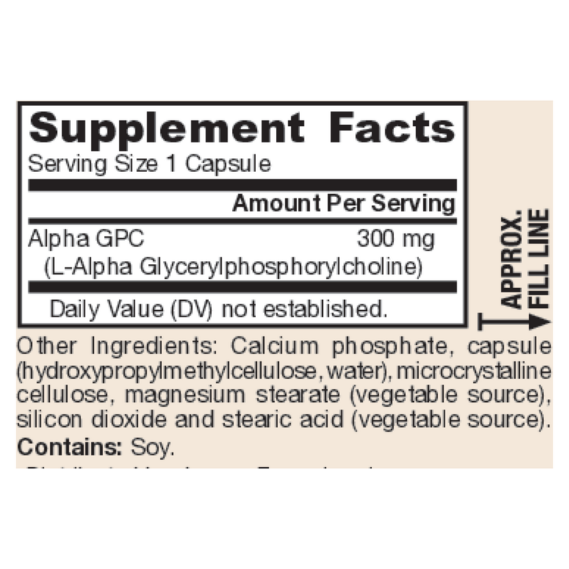 Alpha GPC 300mg (60 Capsules)