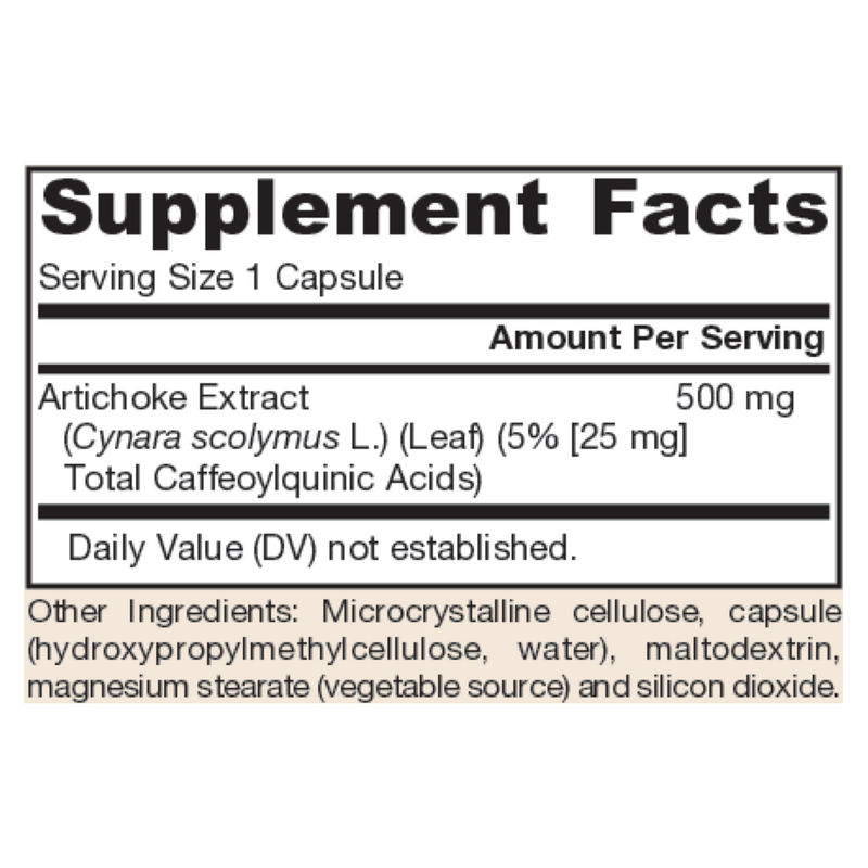 Artichoke 500mg (180 Capsules)