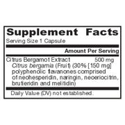 Citrus Bergamot 500mg (60 Capsules)