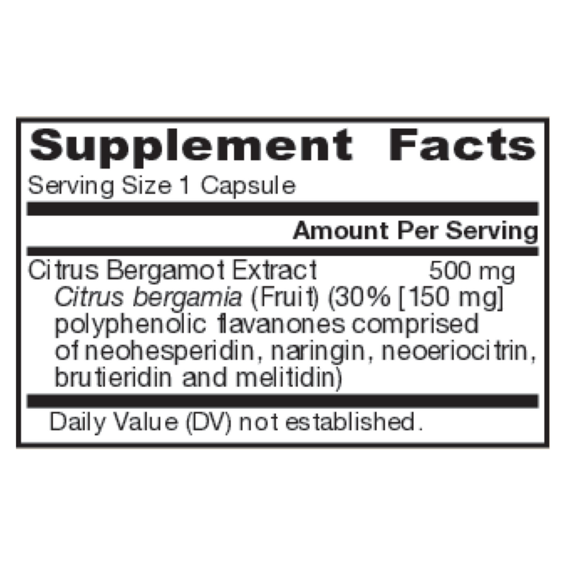 Citrus Bergamot 500mg (60 Capsules)