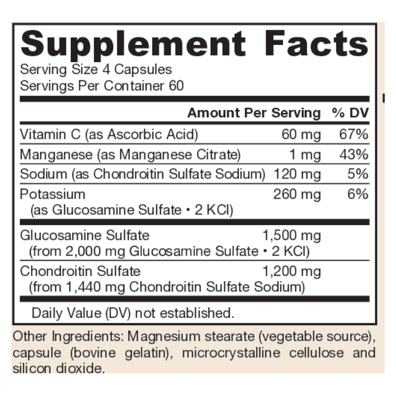 Glucosamine + Chondroitin (240 Capsules)