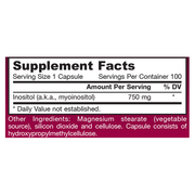 Inositol 750mg (100 Capsules)