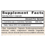 L-Carnitine 500mg (100 Capsules)