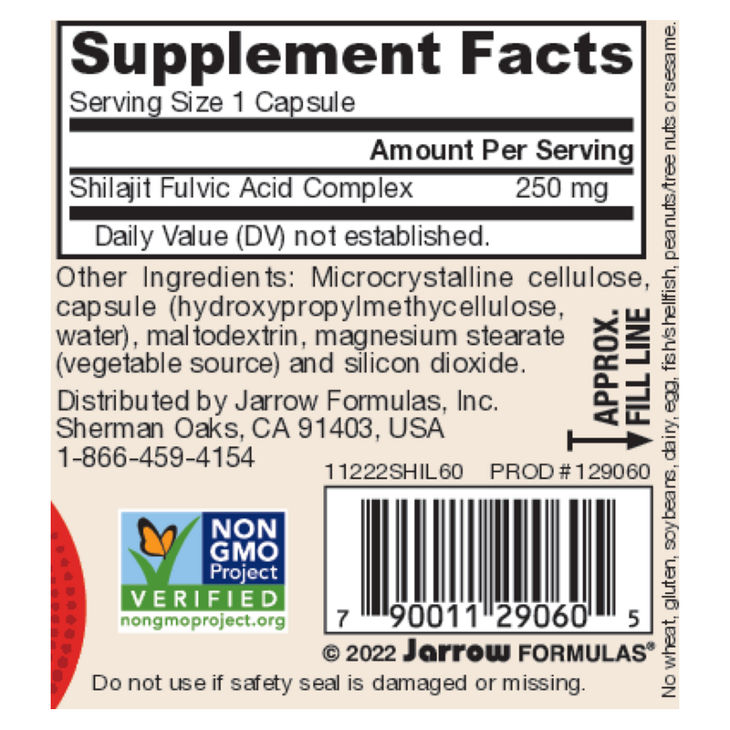 Shilajit Fulvic Acid Complex (60 Capsules)