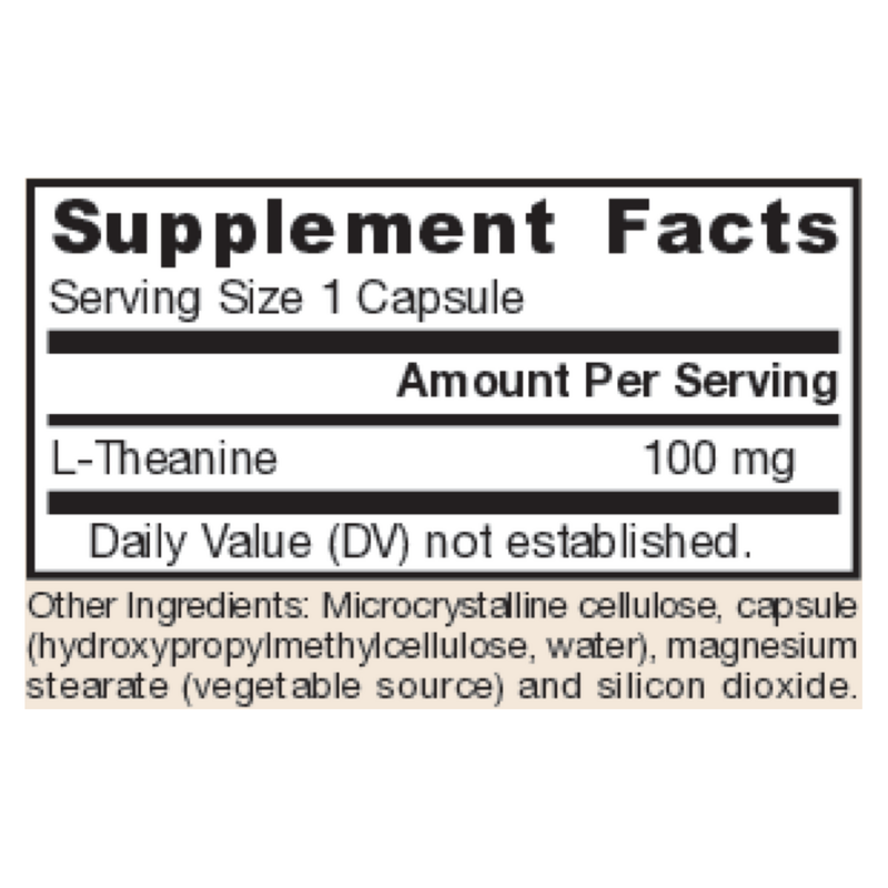 Theanine 100mg (60 Capsules)