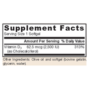 Vitamin D3 2500iu (100 Softgels)