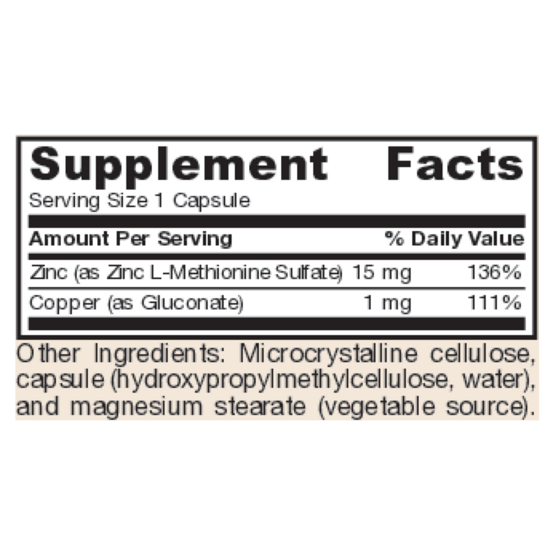 Zinc Balance (100 Capsules)