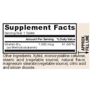 Methyl B-12 1000mcg Lemon (100 Chewables)