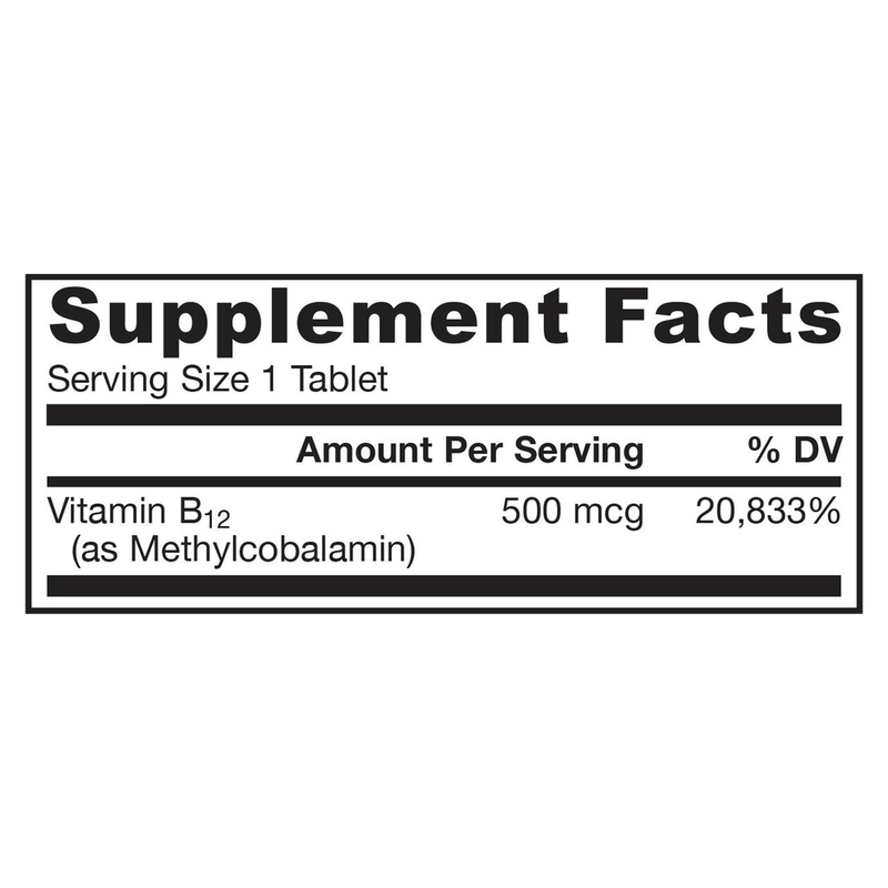 Methyl B-12 500mcg Cherry (100 Chewables)