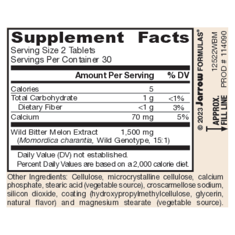 Wild Bitter Melon Extract 750mg (60 Tablets)