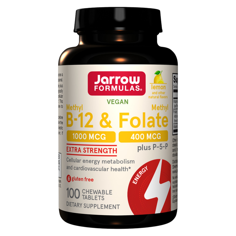 Methyl B-12 & Methyl Folate Lemon (100 Tablets)