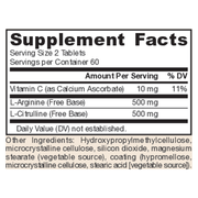 Arginine-Citrulline Sustain (120 Tablets)