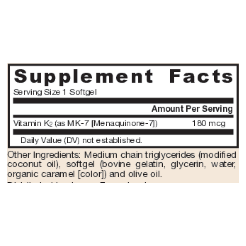 MK-7 180mcg (30 Softgels)