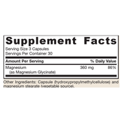 Magnesium Glycinate (90 Capsules)