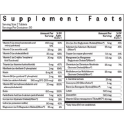 Kids Multivitamin Chewable MF (60 Chewable Tablets) supplement facts