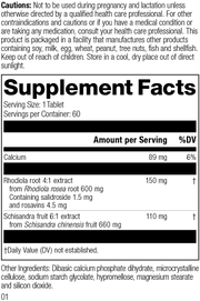 Rhodiola & Schisandra, 60 Tablets