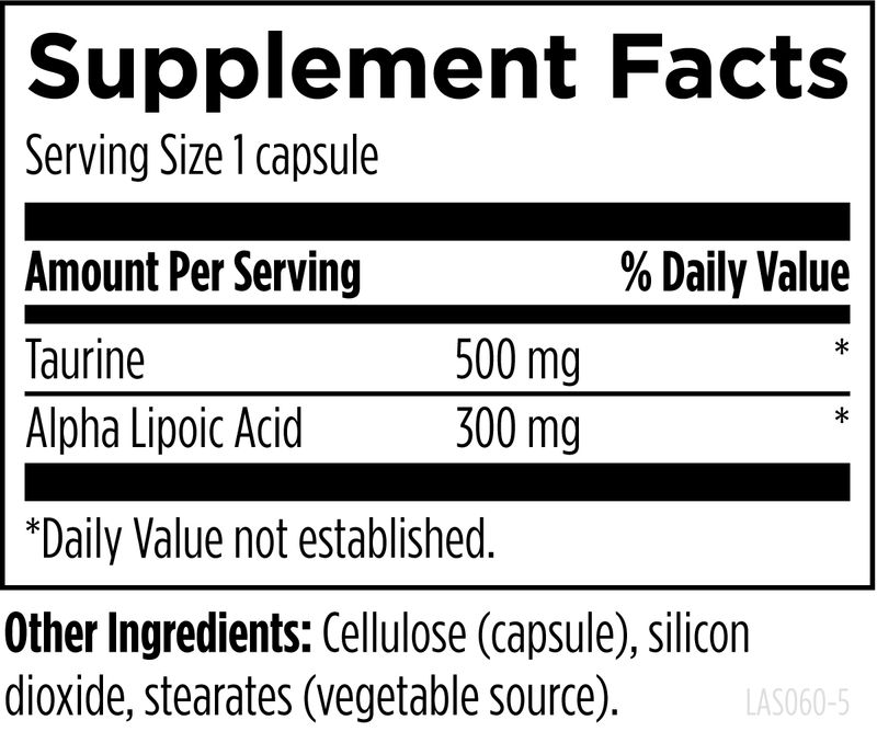 Lipoic Acid Supreme (60 Capsules) Supplement Facts