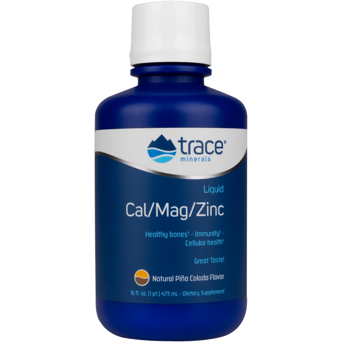 Liquid Cal/Mag/Zinc-Vitamins & Supplements-Trace Minerals-16 Ounces-Natural Pina Colada-Pine Street Clinic