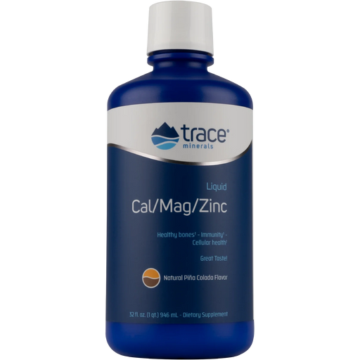 Liquid Cal/Mag/Zinc-Vitamins & Supplements-Trace Minerals-32 Ounces-Natural Pina Colada-Pine Street Clinic