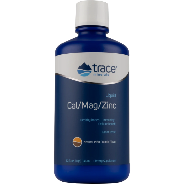 Liquid Cal/Mag/Zinc-Vitamins & Supplements-Trace Minerals-32 Ounces-Natural Pina Colada-Pine Street Clinic