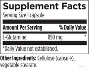 L-Glutamine (120 Capsules) Supplement Facts