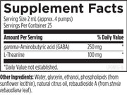 Liposomal NeuroCalm (50mL) Supplement Facts