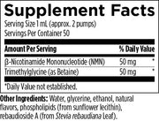 Liposomal NMN Synergy (50mL) Supplement Facts
