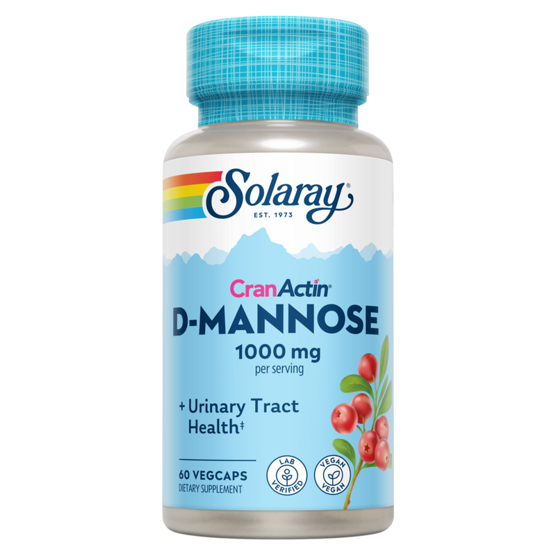 D-Mannose with CranActin Cranberry Extract 1000mg (60 Capsules)