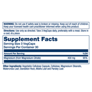 Magnesium Citrate 400mg (90 Capsules)