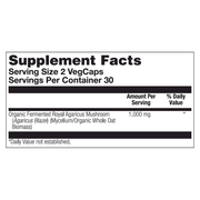Organically Grown Fermented Royal Agaricus Mushroom (60 Capsules)