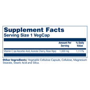 Vitamin C with Rose Hips & Acerola 1000mg (100 Capsules)