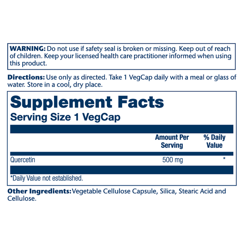Quercetin 500mg (90 Capsules)