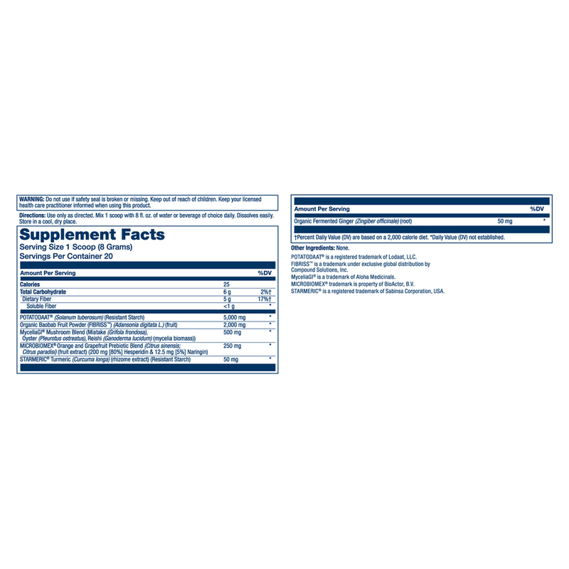 Mycrobiome Prebiotic, Unflavored (160 g)