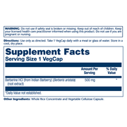 Berberine 500mg (60 Capsules)
