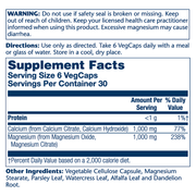Calcium & Magnesium Citrate, 1:1 Ratio (180 Capsules)