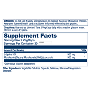 L-Lysine Monolaurin 1:1 Ratio (60 Capsules)