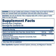 Vitamin C & Bioflavonoids 1:1 500mg (100 Capsules)