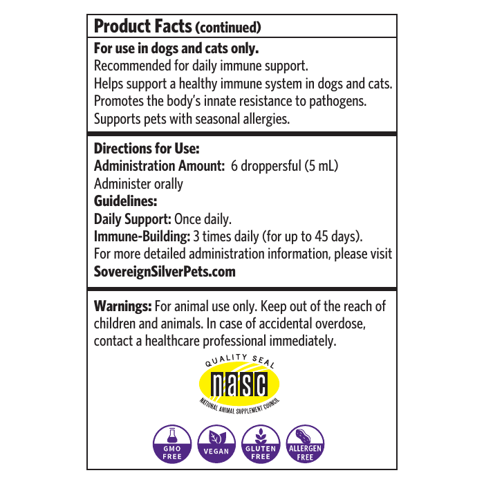 Pets Immune Support Liquid Drops (4 oz)