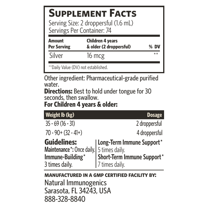 Kids Immune Support Liquid Drops