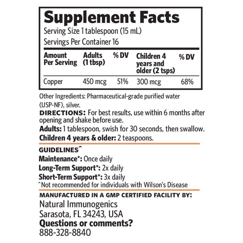 Pro-Strength Bio-Active Copper Hydrosol (236 ml)